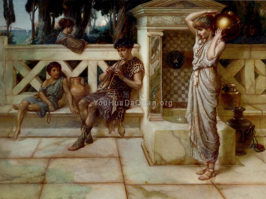 The Flute Player The Gentle Music Of A By Gone Age - 威廉·霍姆斯·沙利文